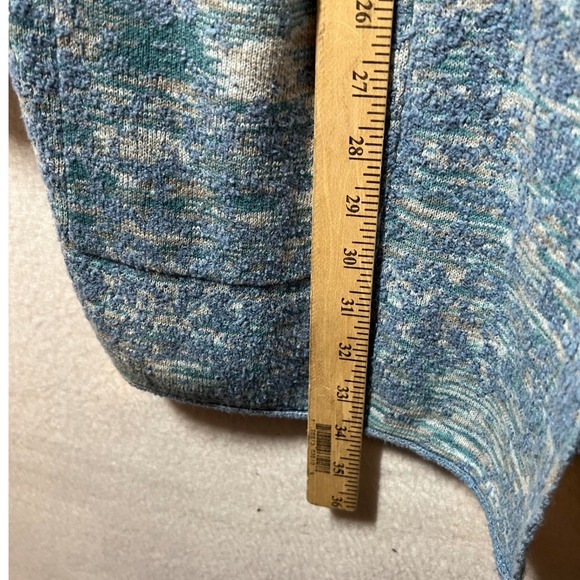 Pure Jill Hooded Open Front Cardigan Pockets‎ Blue Knit Sweater 1X J.JILL - Picture 8 of 12